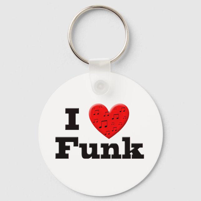 Porte-clés I Love Funk (Recto)