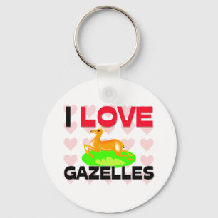 Porte-clés I Love Gazelles