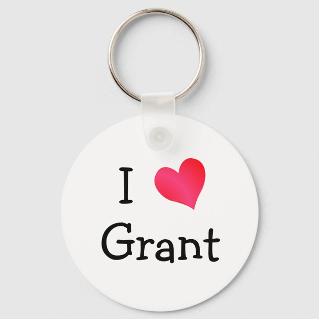 Porte-clés I Love Grant (Recto)