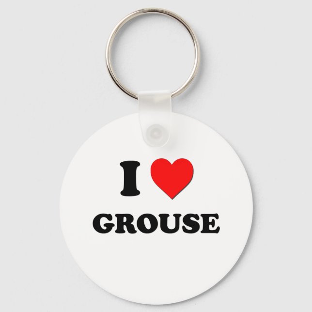Porte-clés I Love Grouse (Recto)