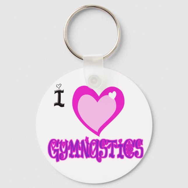 Porte-clés I Love GYMNASTICS (Recto)