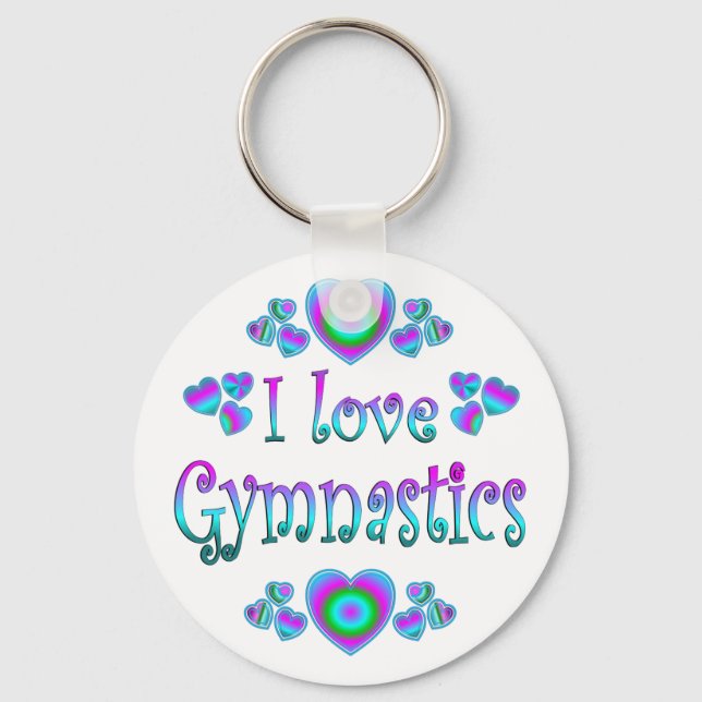 Porte-clés I Love Gymnastique (Recto)
