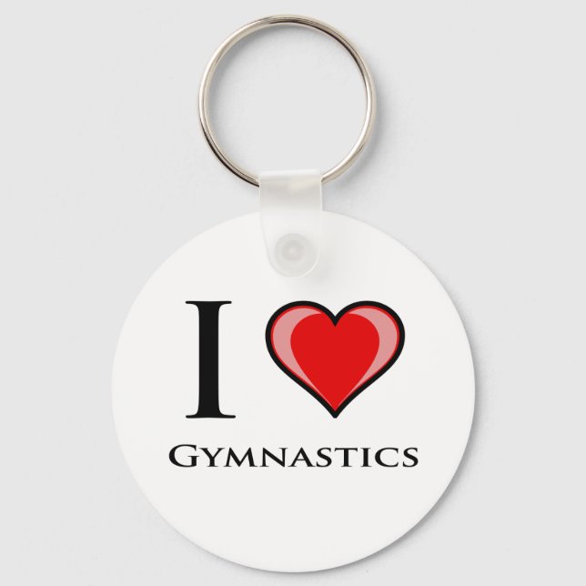 Porte-clés I Love Gymnastique (Recto)