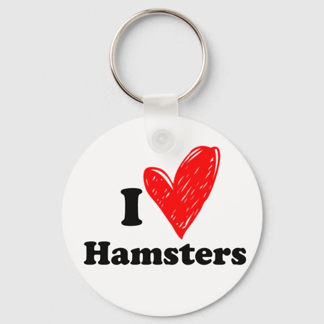 Porte-clés I love Hamsters (Recto)