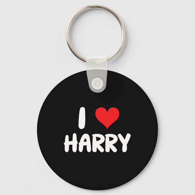Porte-clés I Love Harry - Heart - Name  (Recto)