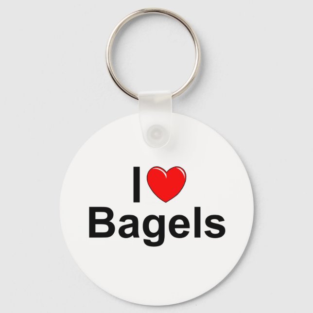 Porte-clés I Love (Heart) Bagels (Recto)