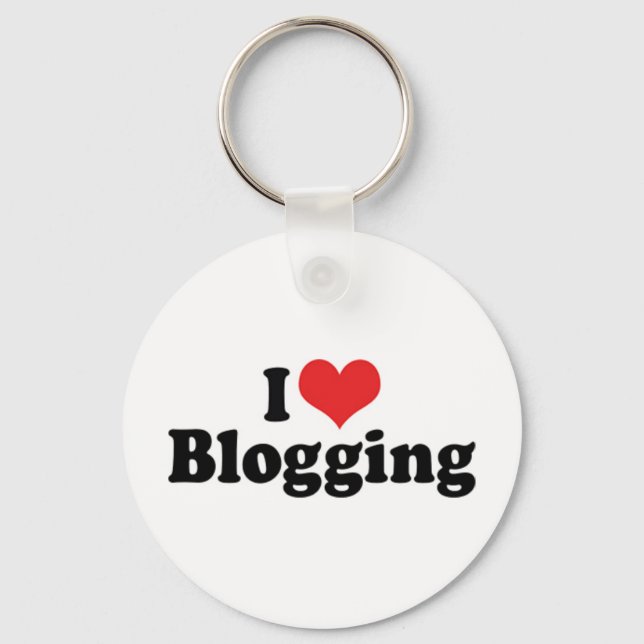 Porte-clés I Love Heart Blogging (Recto)