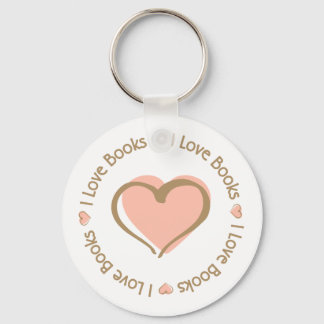 Porte-clés I Love Heart Books