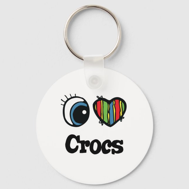 Porte-clés I Love (Heart) Crocs (Recto)