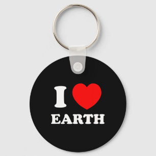 Porte-clés I Love Heart Earth Jour des terres mondial