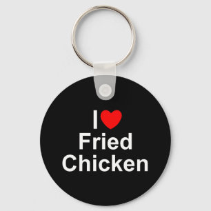 Porte-clés I Love (Heart) Fried Chicken