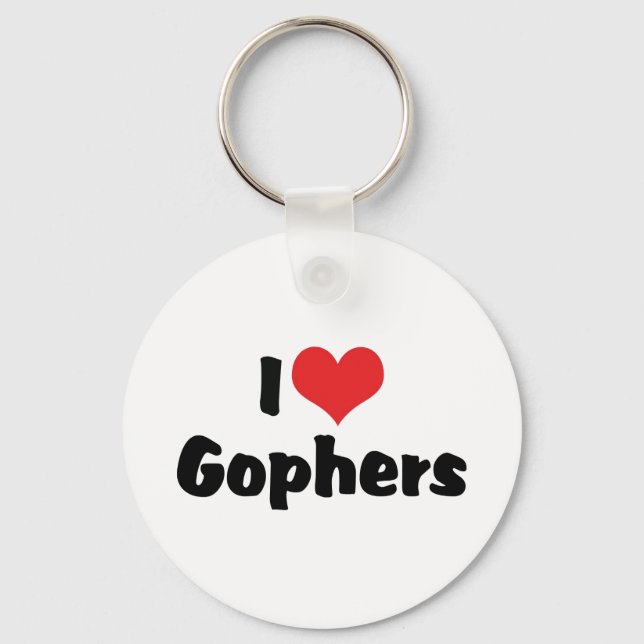 Porte-clés I Love Heart Gophers (Recto)
