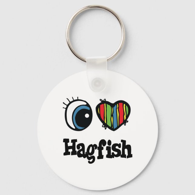Porte-clés I Love (Heart) Hagfish (Recto)