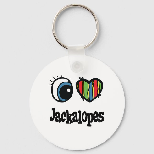 Porte-clés I Love (Heart) Jackalopes (Recto)