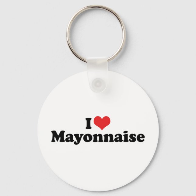 Porte-clés I Love Heart Mayo - Mayonnaise Lover (Recto)