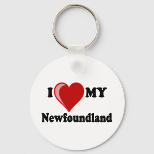 Porte-clés I Love (Heart) My Newfoundland Dog