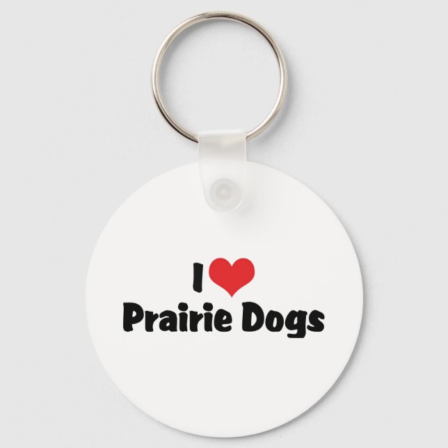 Porte-clés I Love Heart Prairie Dogs (Recto)