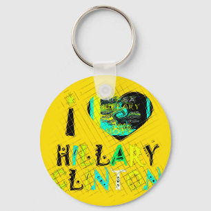 Porte-clés I Love Hillary USA Art Print
