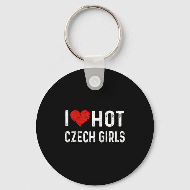 Porte-clés I Love Hot Czech Girls Czech Republic Heart Wife G (Recto)