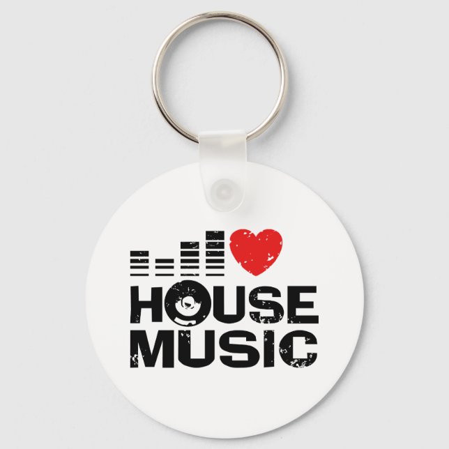 Porte-clés I Love House Music (Recto)