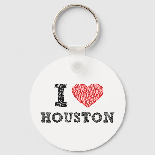 Porte-clés I Love Houston (Recto)