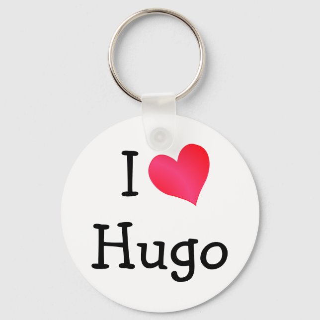 Porte-clés I Love Hugo (Recto)