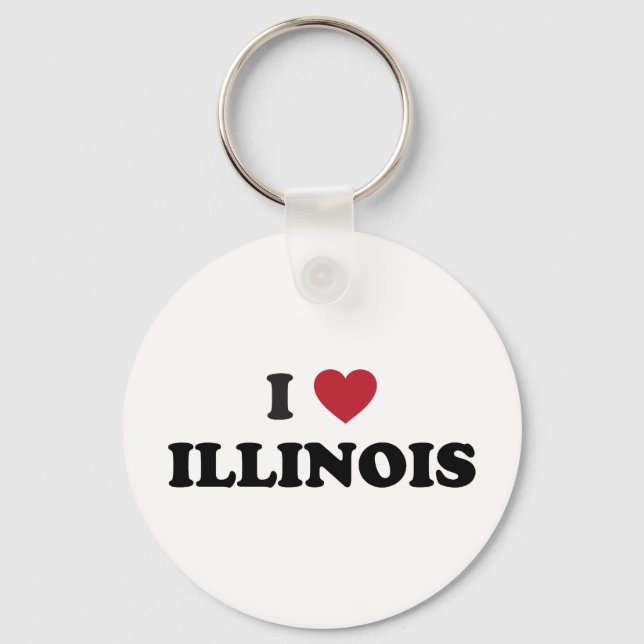 Porte-clés I Love Illinois (Recto)