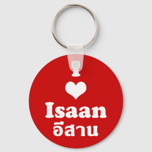 Porte-clés I Love Isaan Thailand