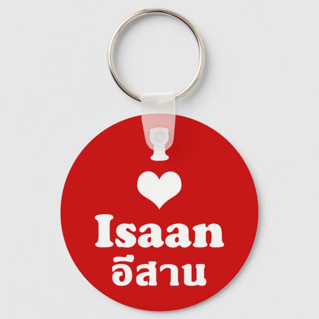Porte-clés I Love Isaan Thailand (Recto)