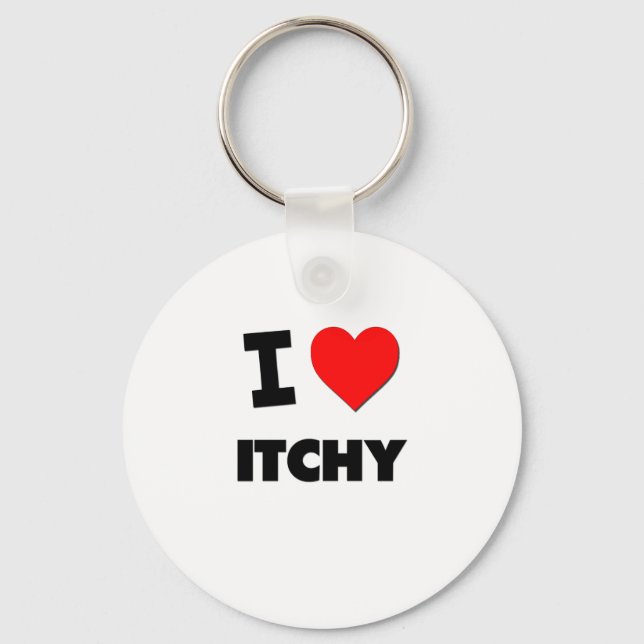 Porte-clés I Love Itchy (Recto)