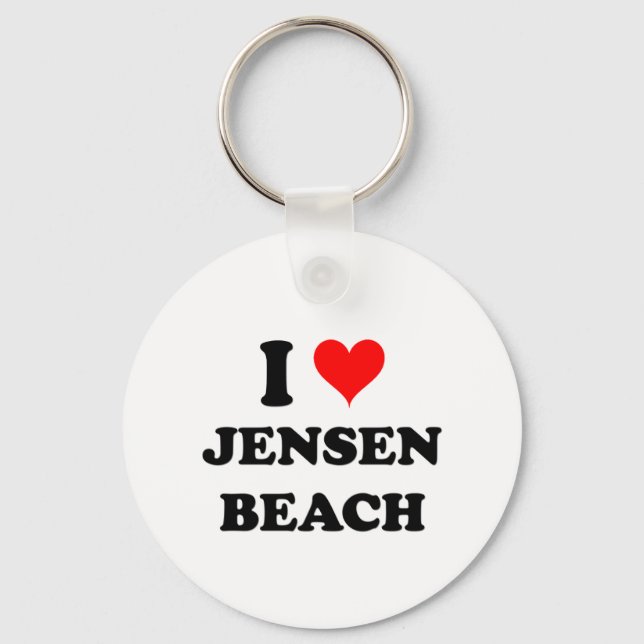 Porte-clés I Love Jensen Beach Floride (Recto)