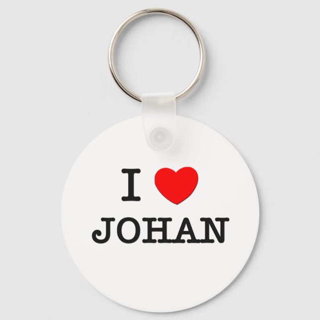 Porte-clés I Love Johan (Recto)