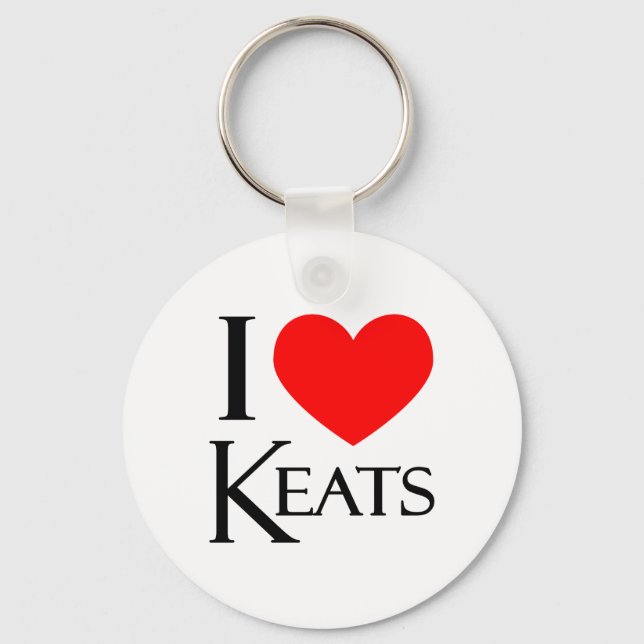 Porte-clés I Love Keats (Recto)