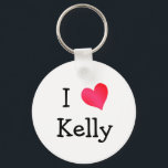 Porte-clés I Love Kelly<br><div class="desc">A lovely red and pink "I Love" heart design just in time for Valentine's Day,  tell your friend or sweetheart just what he/she means to you.</div>
