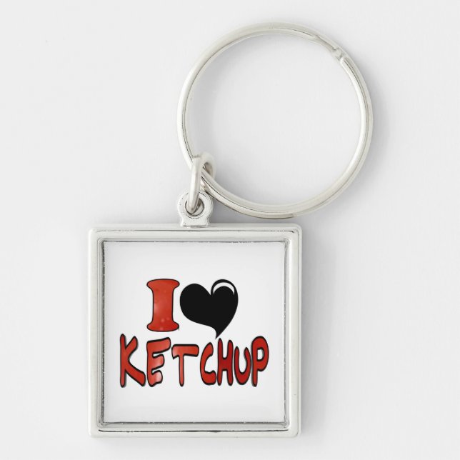Porte-clés I Love Ketchup (Devant)