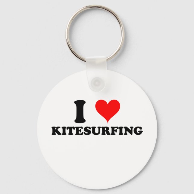 Porte-clés I Love Kitesurf (Recto)