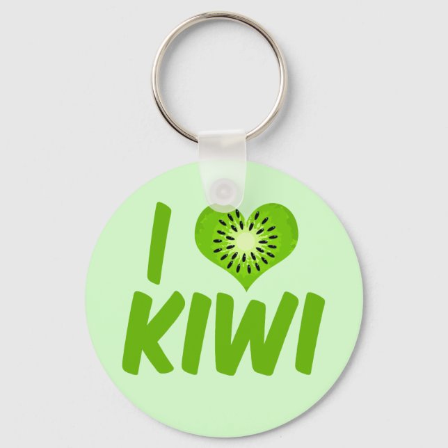 Porte-clés I Love Kiwi (Recto)