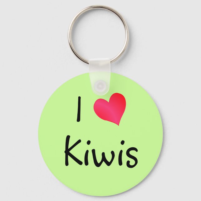 Porte-clés I Love Kiwis (Recto)