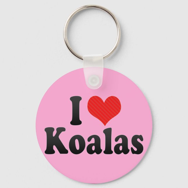 Porte-clés I Love Koalas (Recto)
