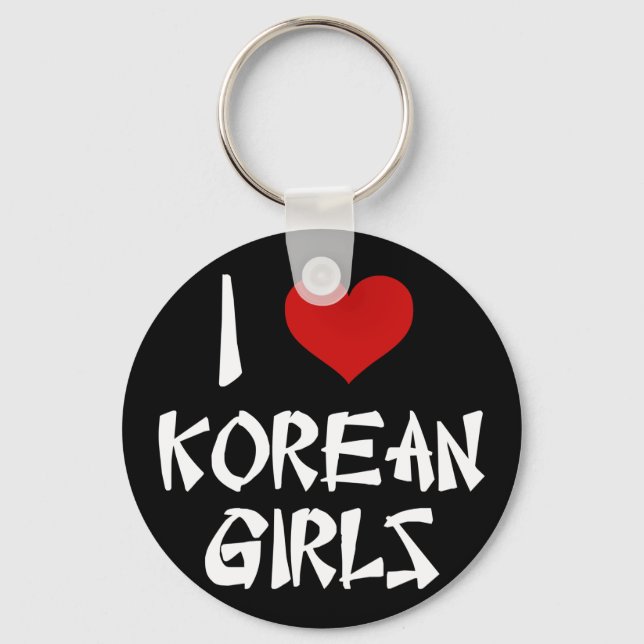 Porte-clés I Love Korean Girls (Recto)