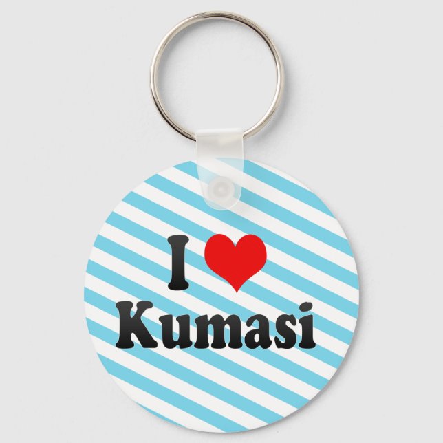 Porte-clés I Love Kumasi, Ghana (Recto)