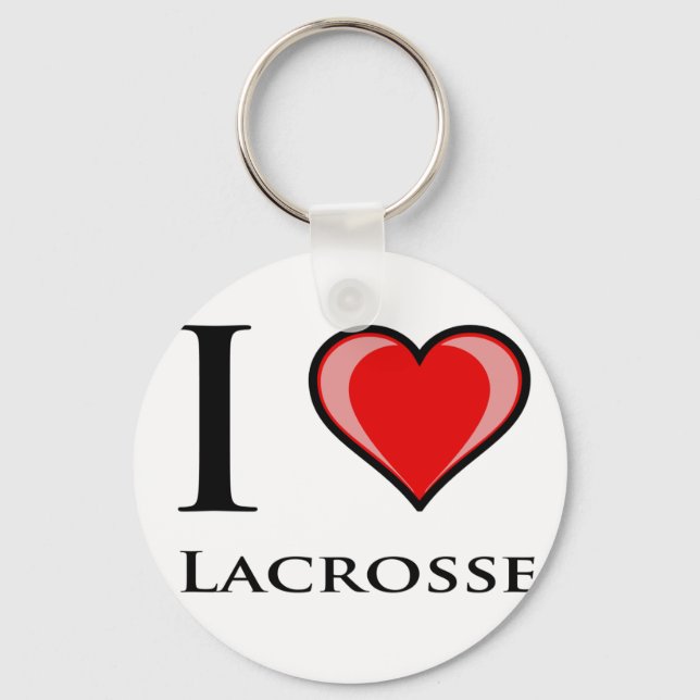 Porte-clés I Love Lacrosse (Recto)
