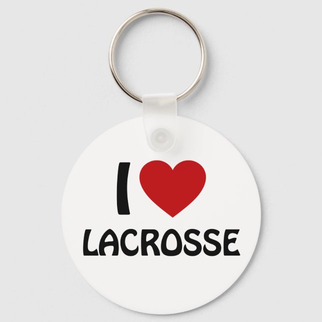 Porte-clés I love Lacrosse (Recto)