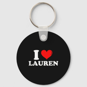 Porte-clés I Love Lauren I Heart Lauren Prénom Lauren Jok