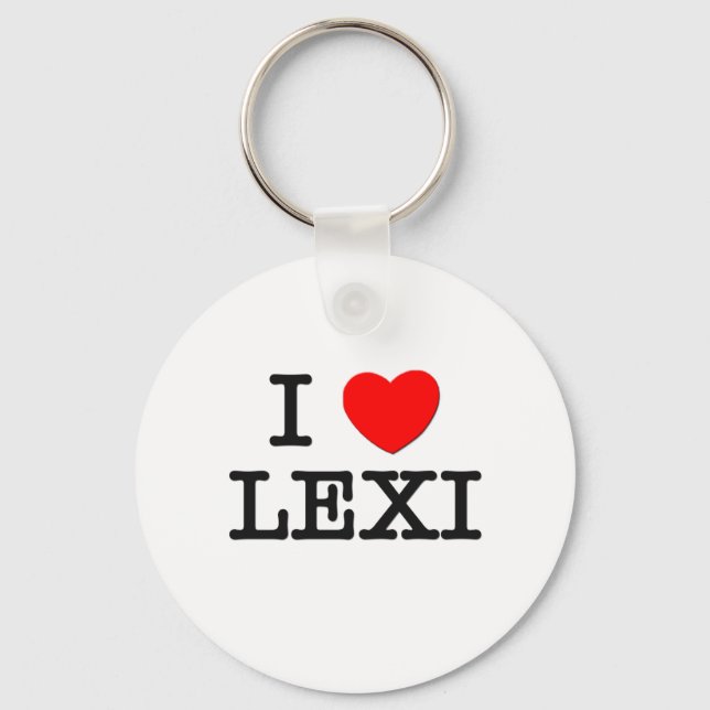 Porte-clés I Love Lexi (Recto)