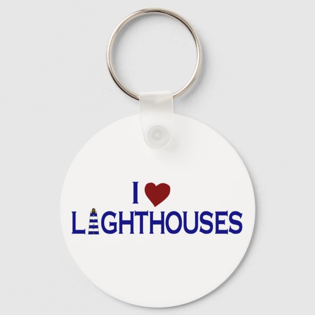 Porte-clés I Love Lighthouse (Recto)