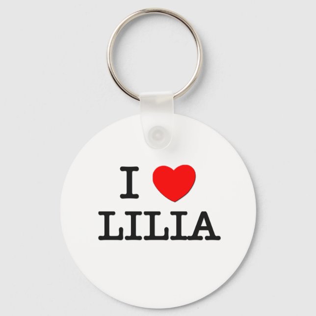 Porte-clés I Love Lilia (Recto)