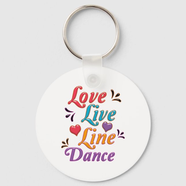 Porte-clés I Love Line Dance (Recto)