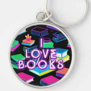 Porte-clés I Love Livres Colorful 2