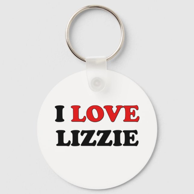 Porte-clés I Love Lizzie (Recto)